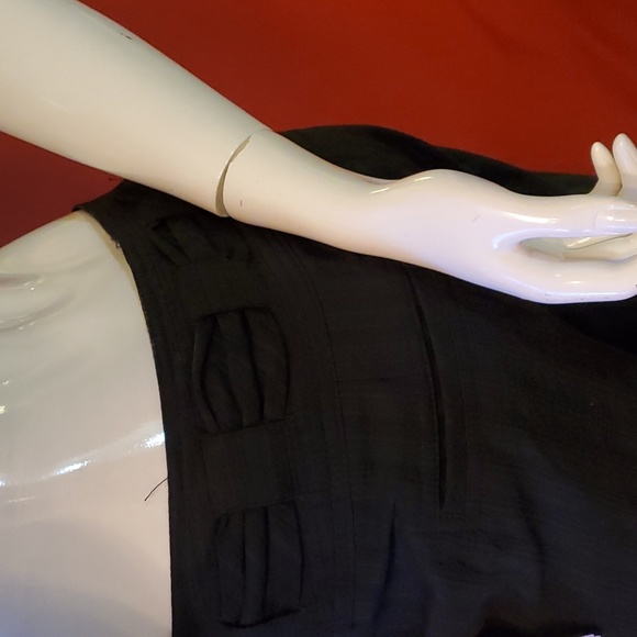 NWT Nanette Lepore low rise black trousers pockets button up pants - Size 2 - Picture 6 of 12